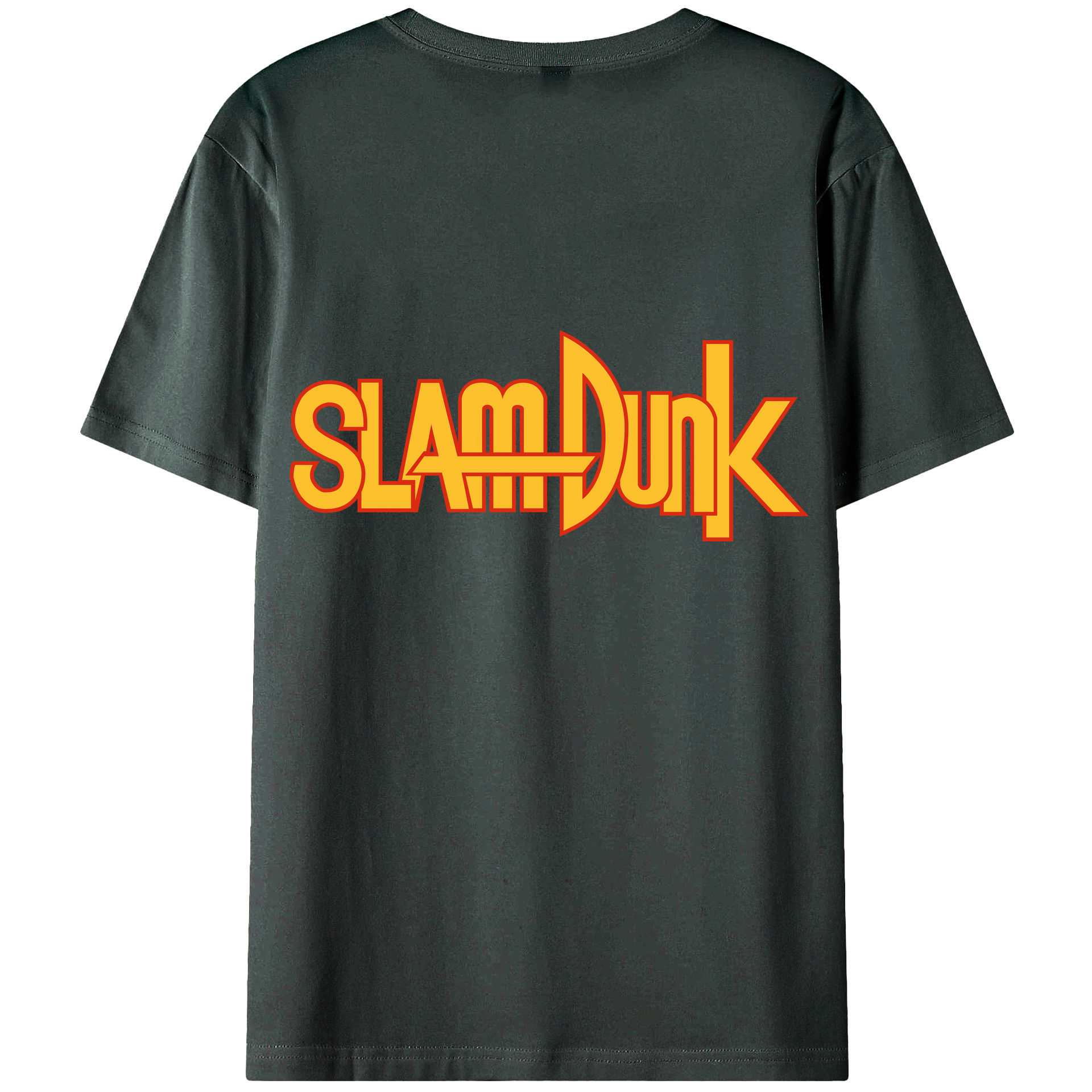 （画像用） SLAM DUNK／スラムダンク 綿100％ メンズ半袖Tシャツ（バックプリント） 通気性